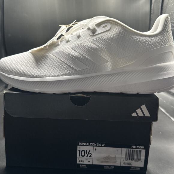 Women's Adidas Unisex Runfalcon 3.0 Running Shoes Womens White, Size 10.5 HP7559 - Picture 1 of 10